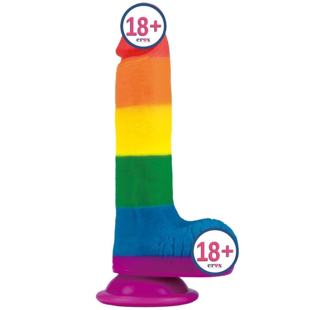 Lovetoy Prider 19.5 cm Renkli Realistik Penis