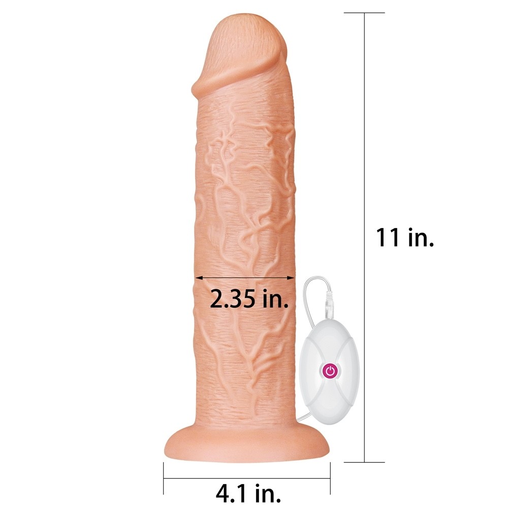 Lovetoy 11 Realistic Long Vibrating Dildo 28 Cm Realistik Titreşimli Penis