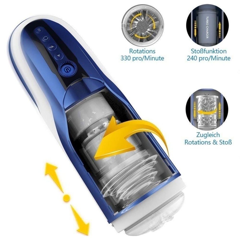 Leten Automatic Rotation 4D İleri Geri Hareketli Otomatik Mastürbatör