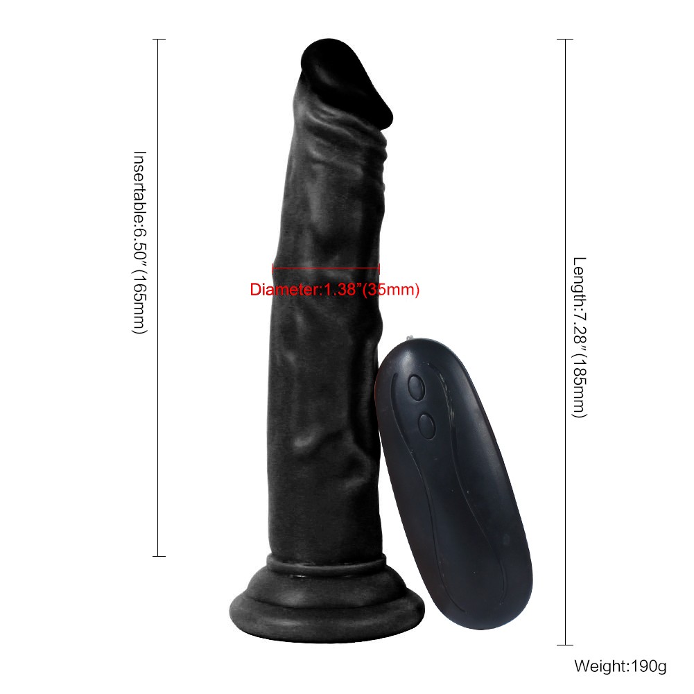 Dildo Series Naturo 18.5 Cm Zenci Anal ve Vajinal Penis