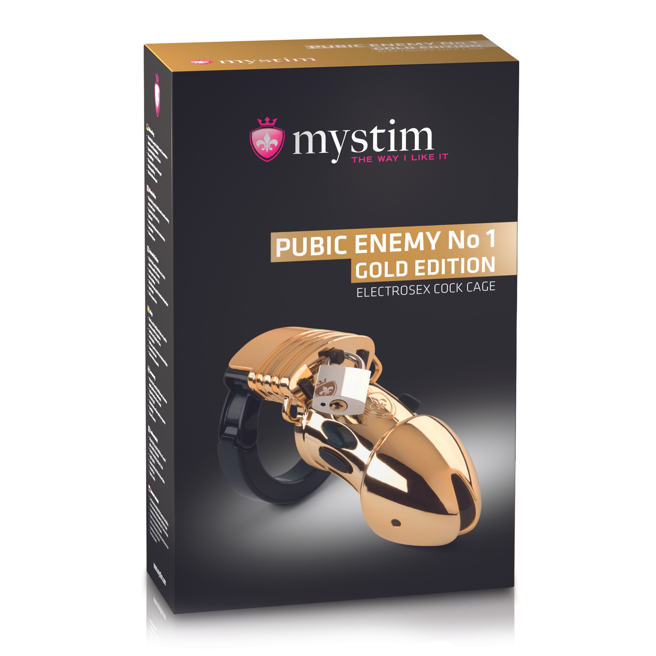Mystim Pubic Enemy No.1 Gold Penis Kilidi