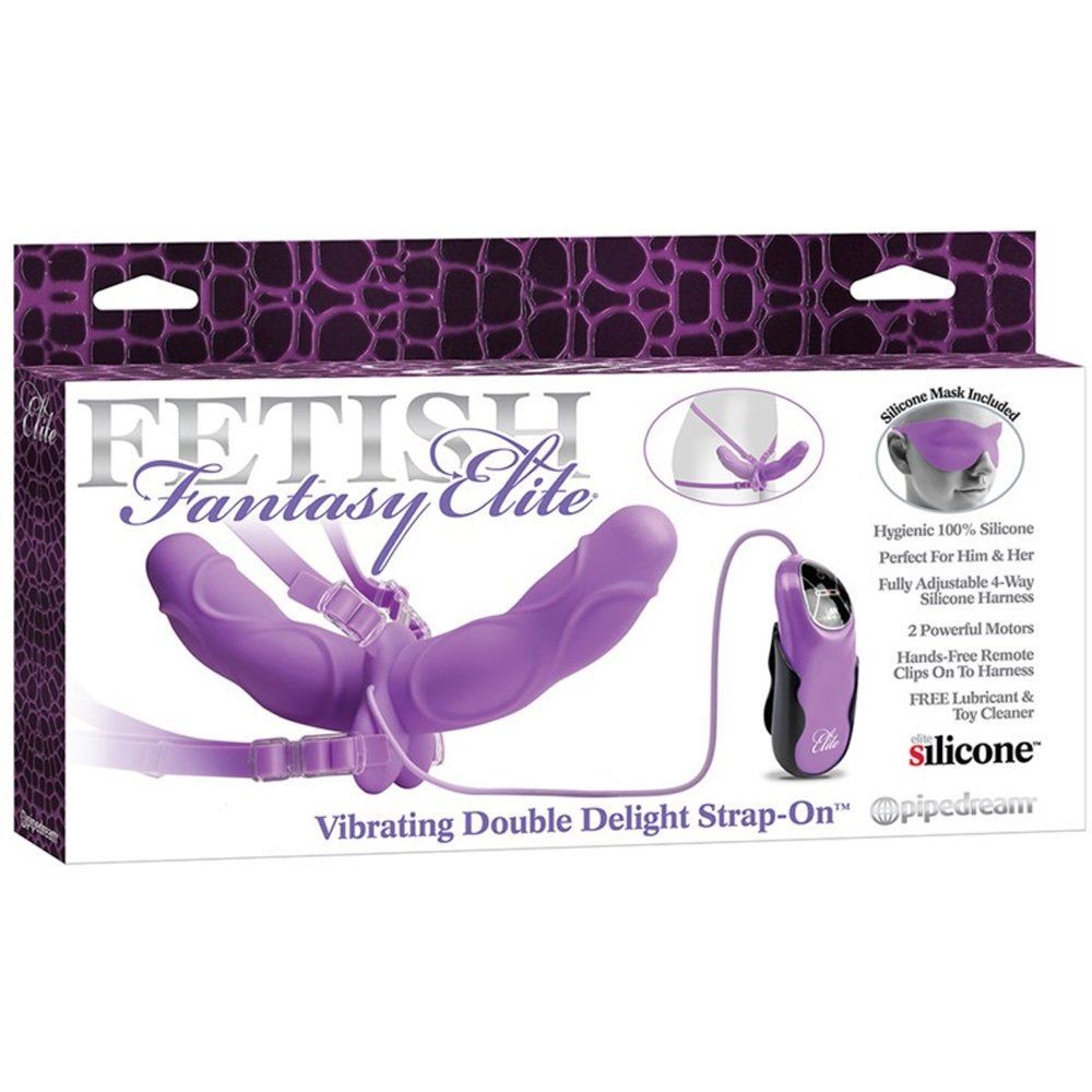 Pipedream Vibrating Double Delight Strapless Strap-On Penis