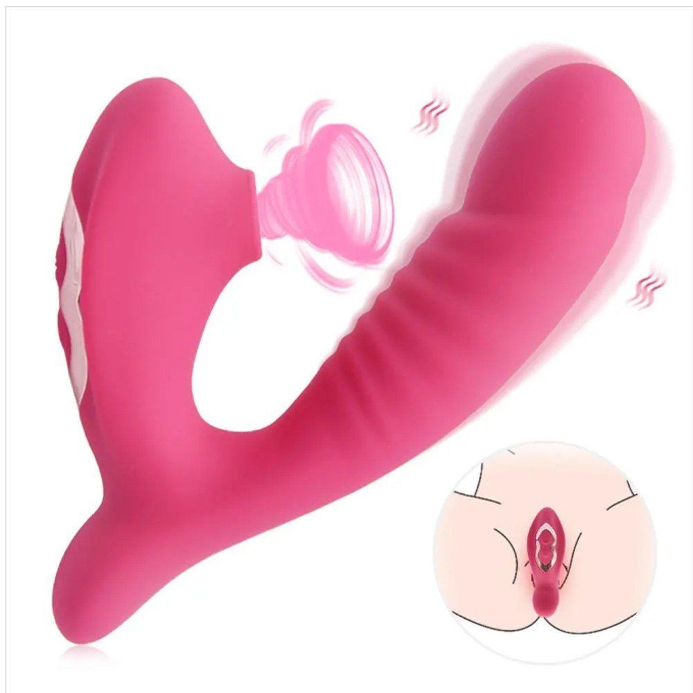 Erox Emiş Güçlü ve G-Stimulant 10 Mod Vibrator Pembe