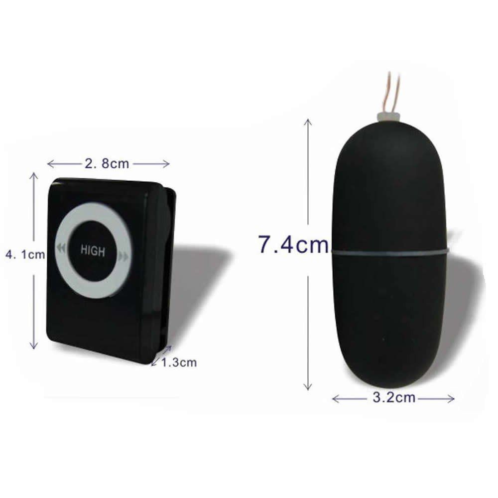 Exovid 20 Modlu Uzaktan Kumandalı Siyah Mini Vibratör