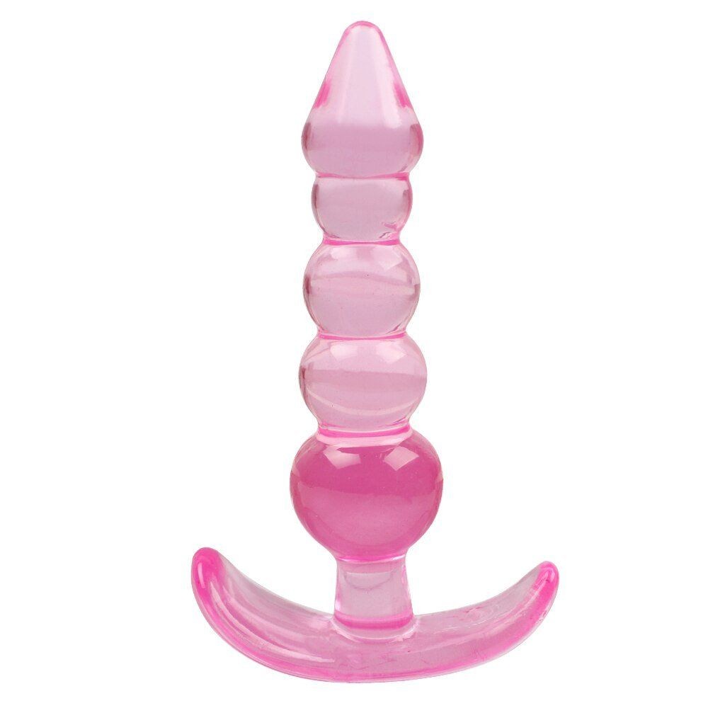 Erox Anal Fantasy Silicone Butt Beads Anal Training Silikon Anal Plug-Pink