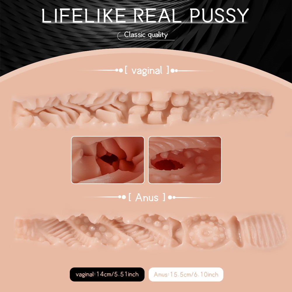 Shequ Miah Emişli ve Titreşimli Yarım Vücut Masturbator SQ-MAS20019