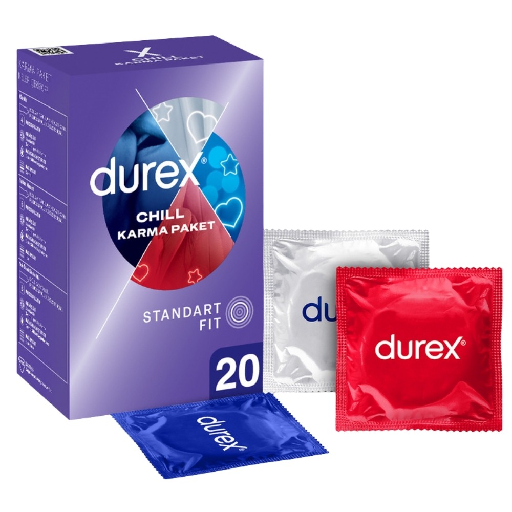 Durex Chill 20'li Karışık Prezervatif