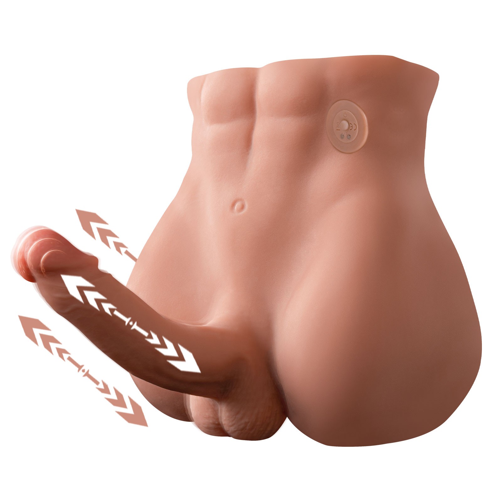 Shequ Bartlett Ass Hareketli Erkek Yarım Vücut Masturbator SQ-MAR30019V