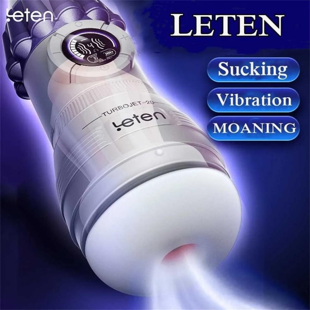 Leten Turbojet-20 Emiş Güçlü ve Titreşimli Masturbator