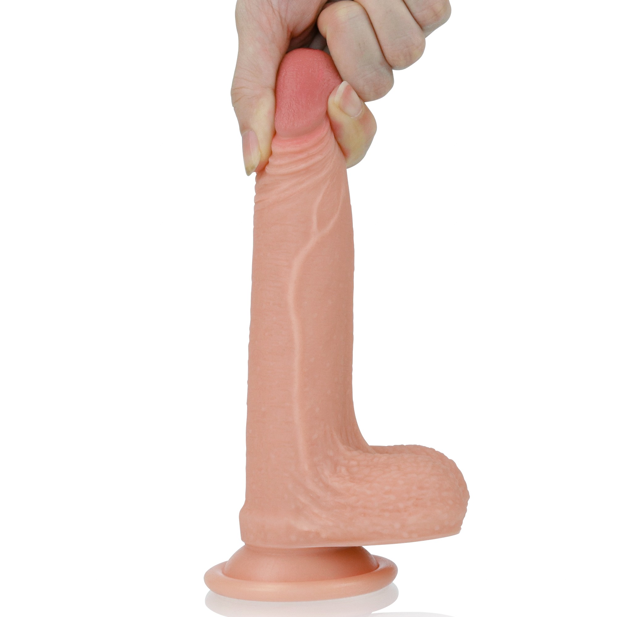 Özel Et Dokulu Yumuşak 18 cm Strapon Kemerli Penis