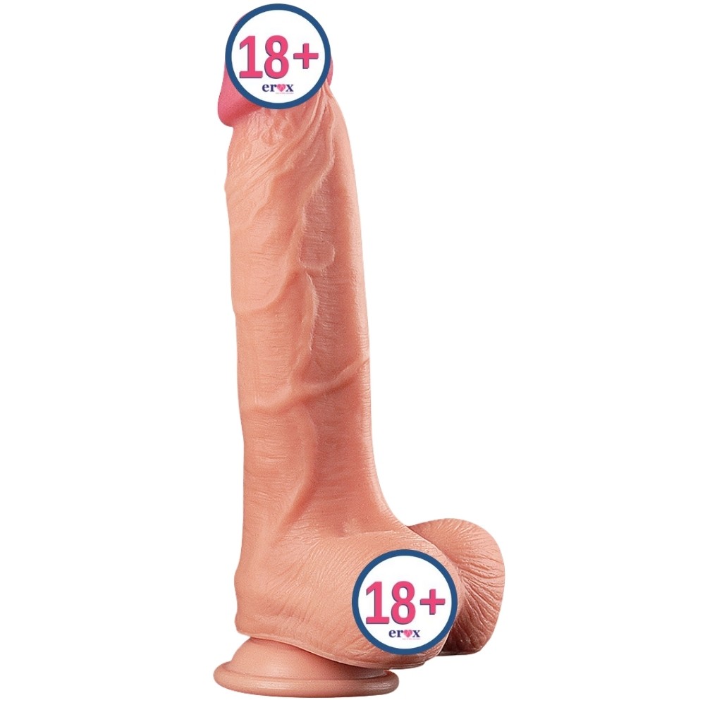 Lovetoy Nature Cock Ekstra Yumuşak Özel Çift Dokulu 25 Cm Realistik Penis