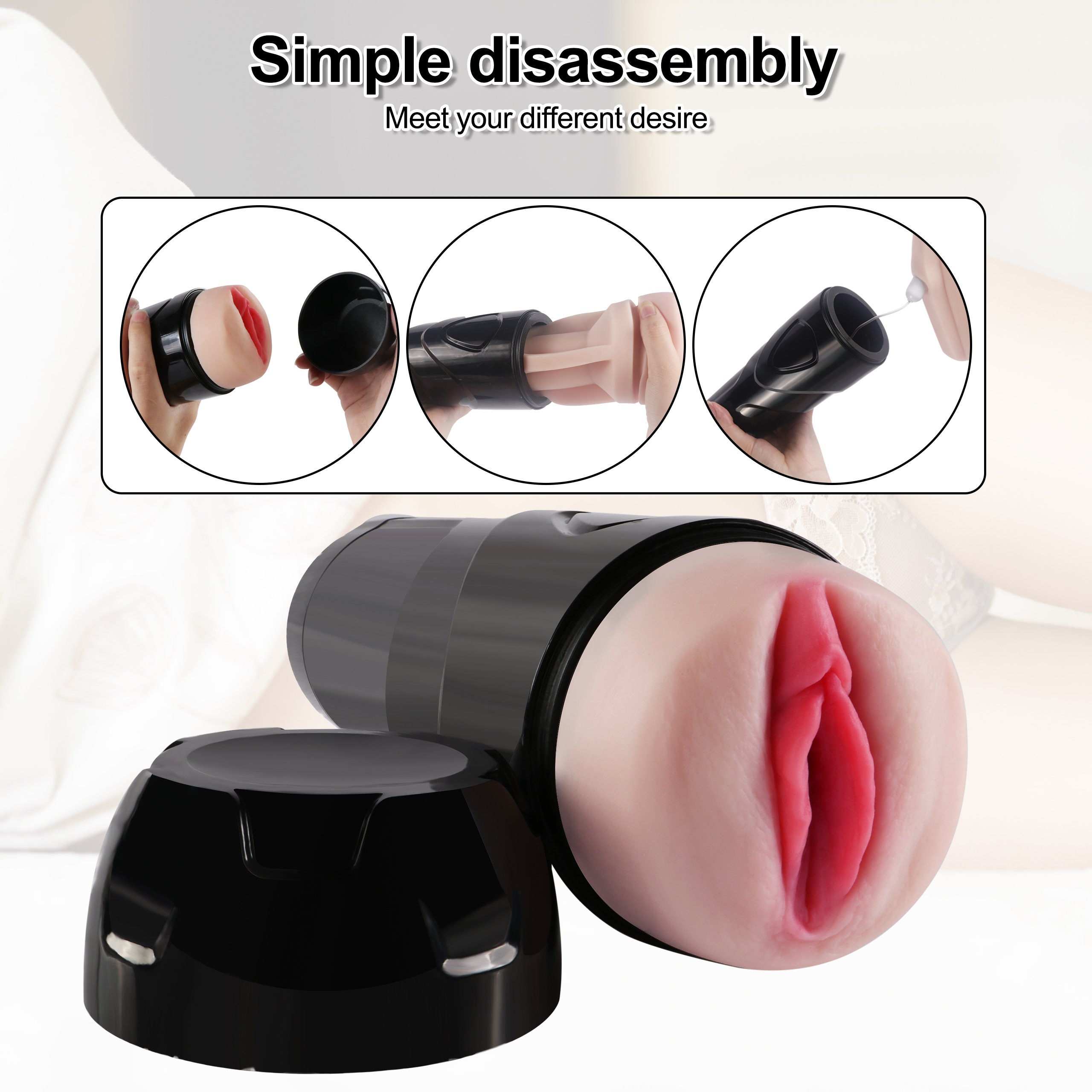 Shequ Vibrating Pussy Dot Titreşimli Vajinal Masturbator JC-MA70037