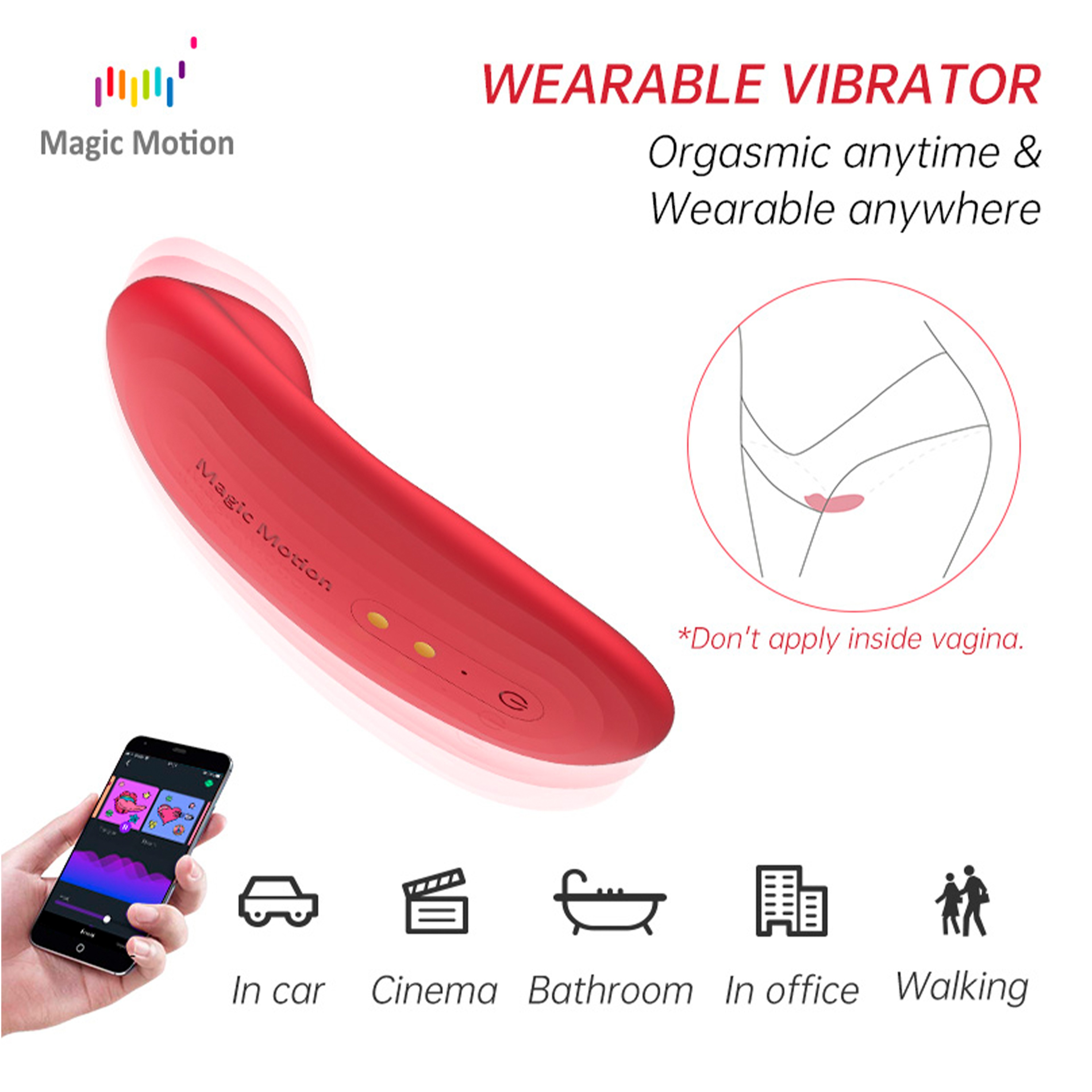 Magic Motion Nyx Telefon Kontrollü Giyilebilir Vibratör