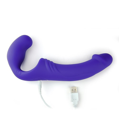 Aphrodisia Strapless Strap-On Vibratör Purple