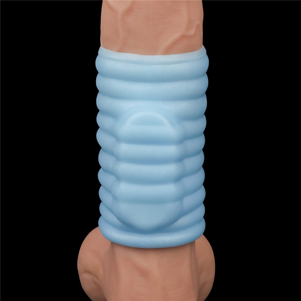 Lovetoy Wave Knights Ring Blue Titreşimli Yarım Penis Kılıfı