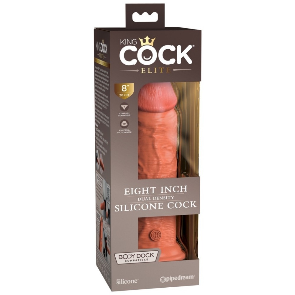 Pipedream King Cock Elite 8 İnch Dual Density Silicone Cock Realistik Penis
