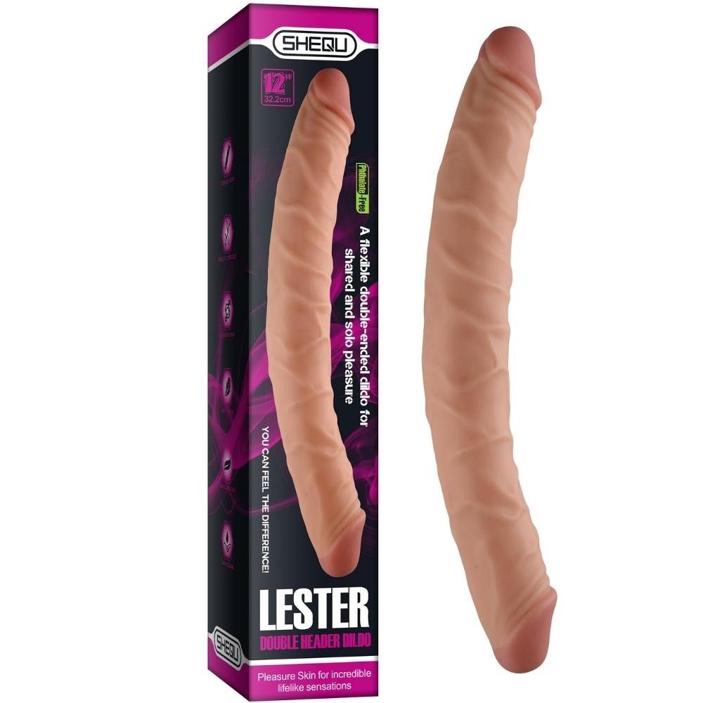 Xise Lester 33 Cm Çift Taraflı Realistik Penis