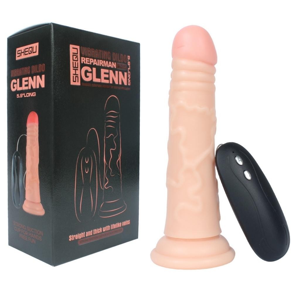 Shequ Glenn 20 Modlu Titreşimli 16.5 Cm Realistik Penis