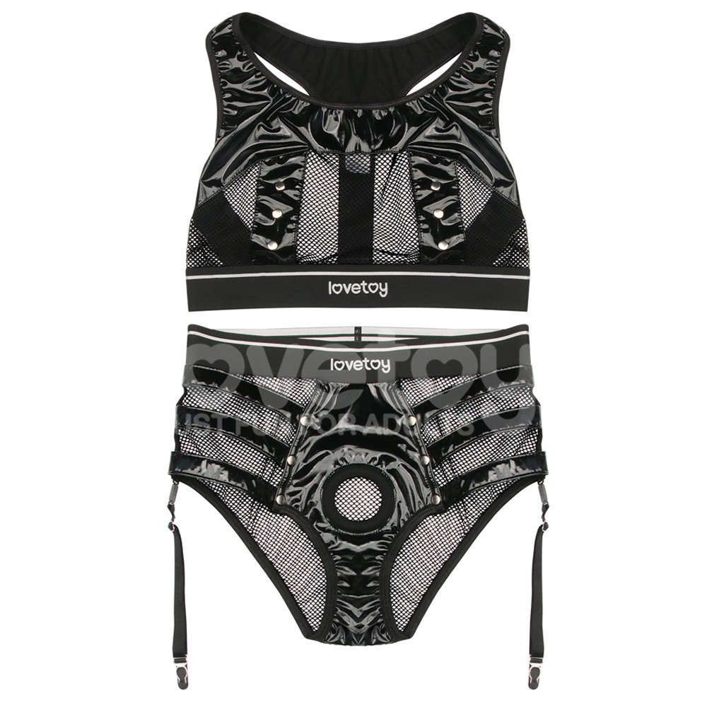 Lovetoy Rebellion Reign Iconic Harness Strap on Set LV781001A XS/S