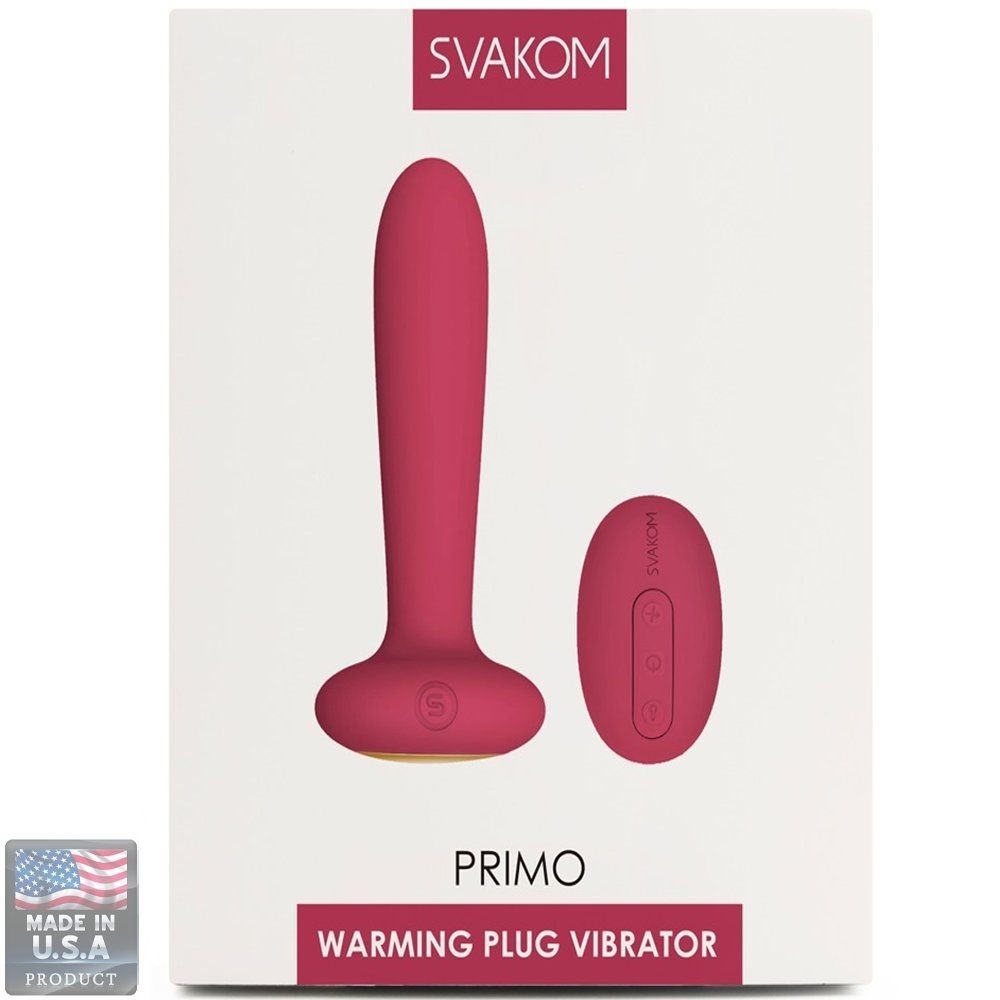 Svakom Primo Pink Isıtmalı Kumandalı Prostat Masajı ve G-Spot Vibratör