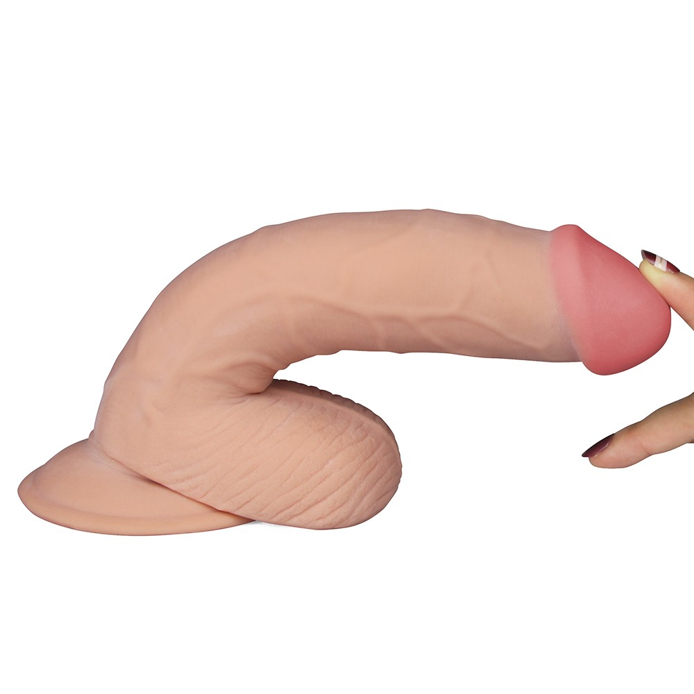 Lovetoy The Ultra Soft Dude Titreşimli 20 cm Realistik Yumuşak Penis