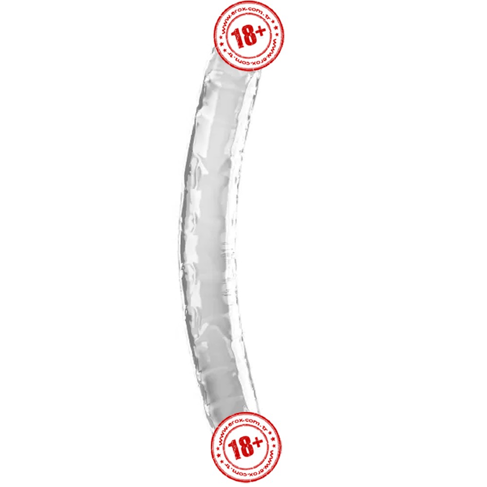 Lovetoy Flawless Clear Dildo 30 cm Çift Taraflı Realistik Penis LV310018