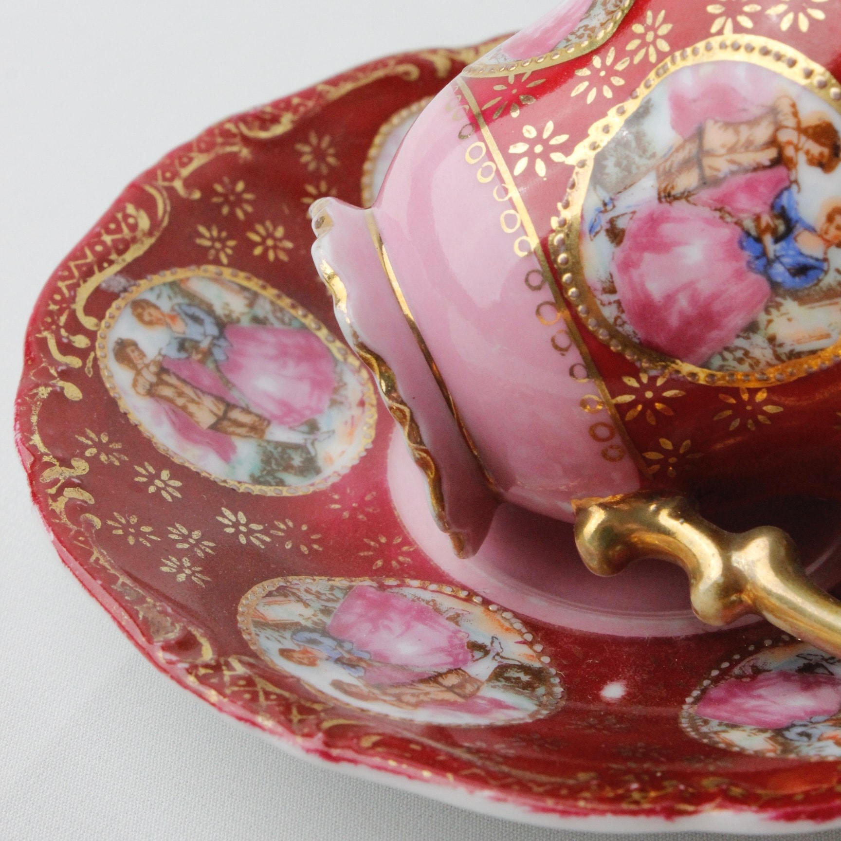 Palais Royal  Damgalı Fragonard Desenli Kahve Fincanı