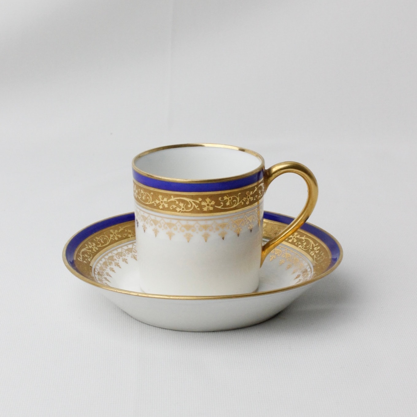 Limoges France Altın Yaldızlı Kahve Fincanı