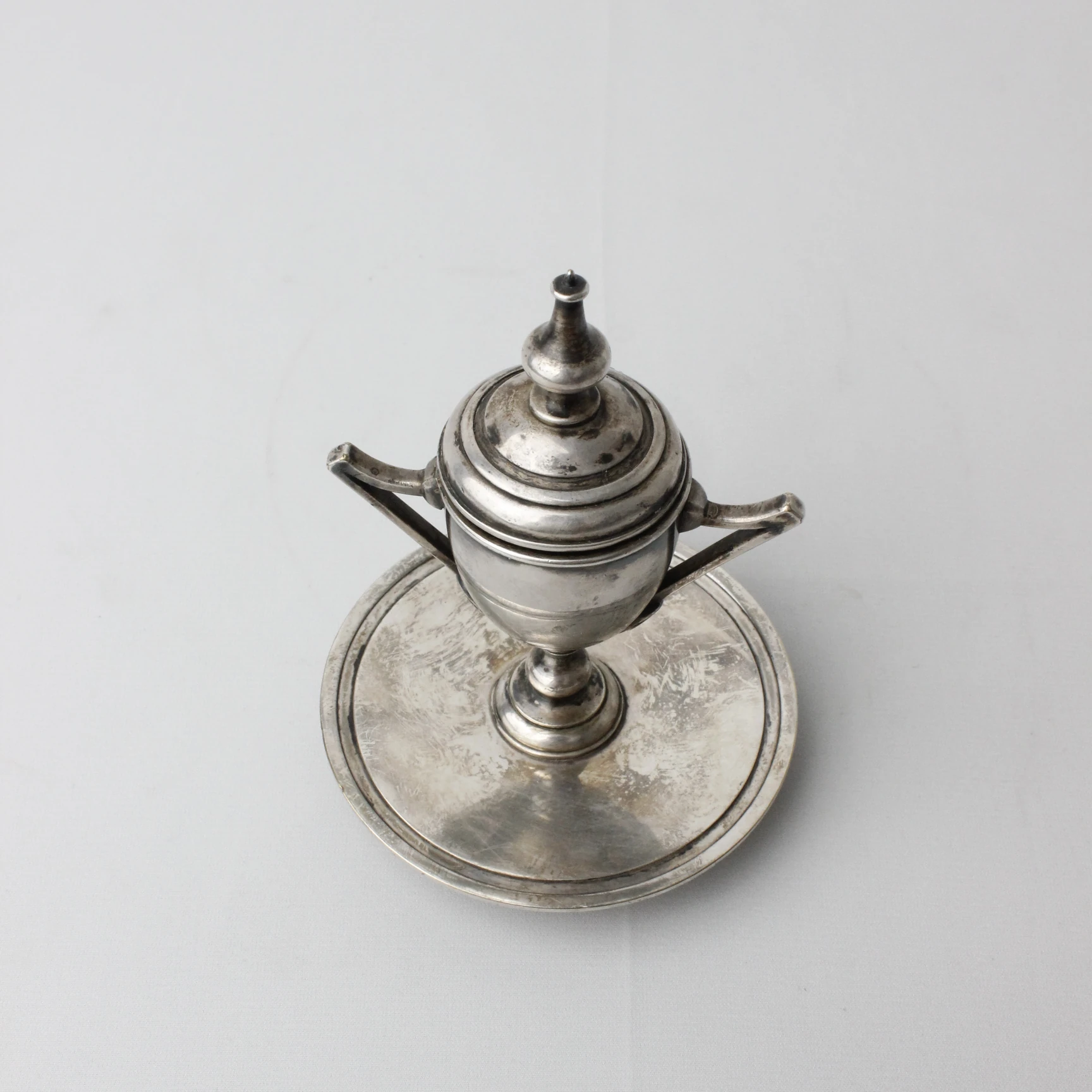 Kupa Formunda Avrupa Gümüş Kaplama Hokka 