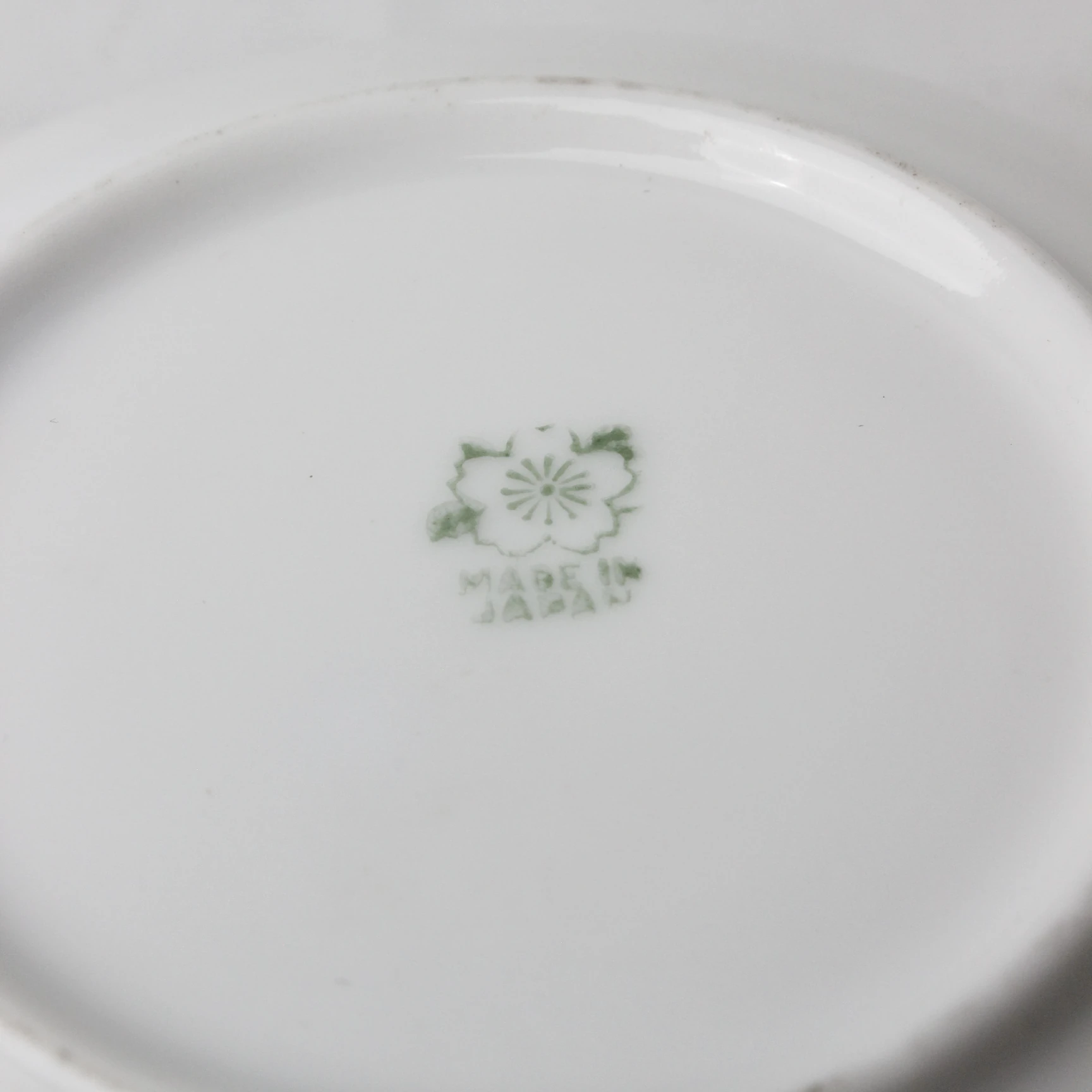 Japan Damgalı El Boyama Çiçek Motifli Çift Kulplu Kase