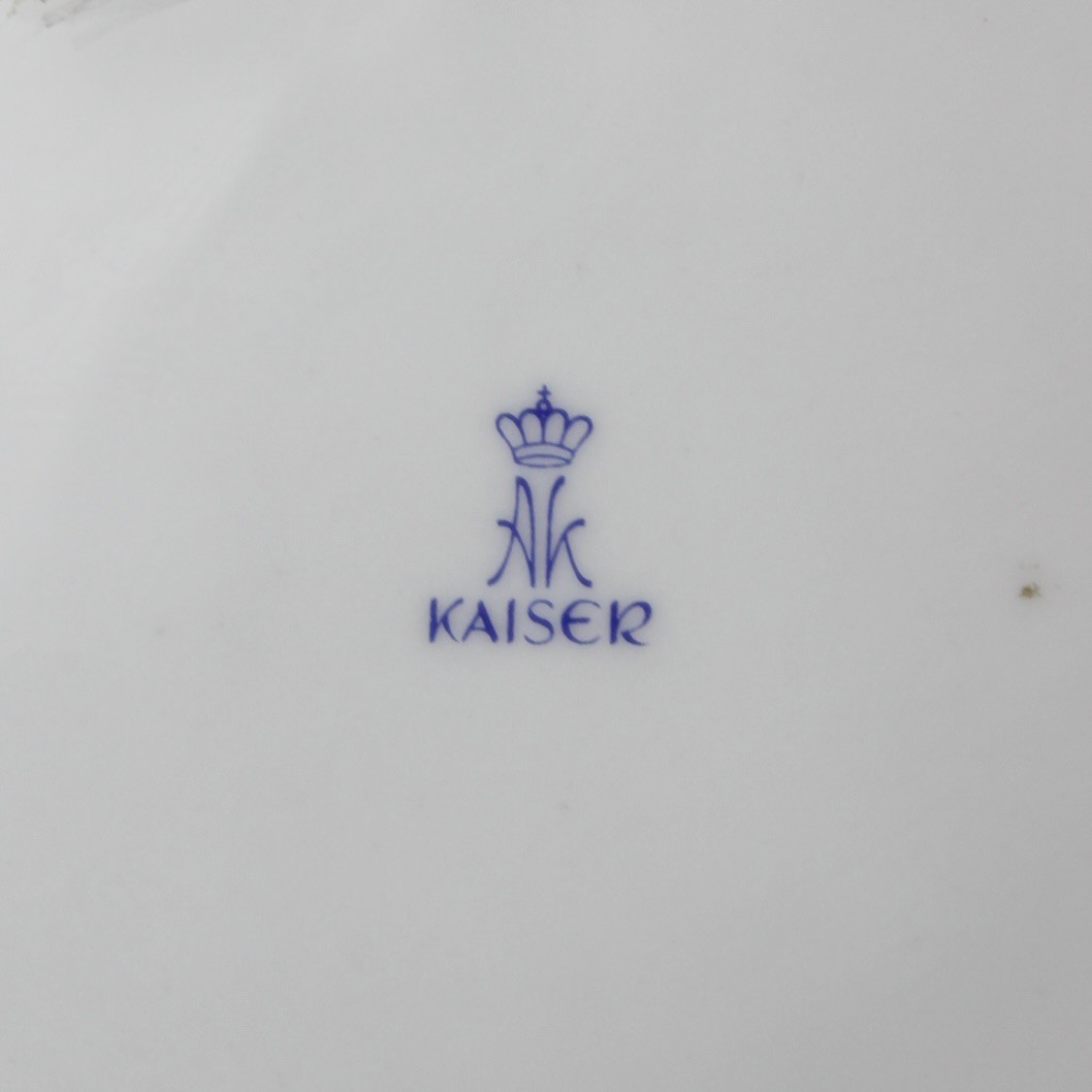 Kaiser İmalat Damgalı Çift Kuş Temalı Porselen Duvar Tabağı 