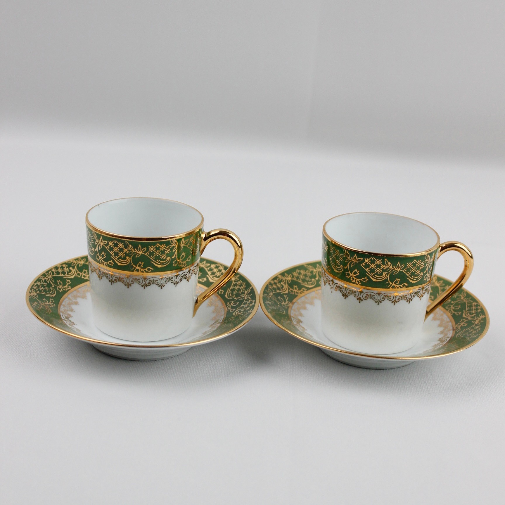 Limoges Marka Çift Damgalı 6'lı Kahve Fincanı Seti