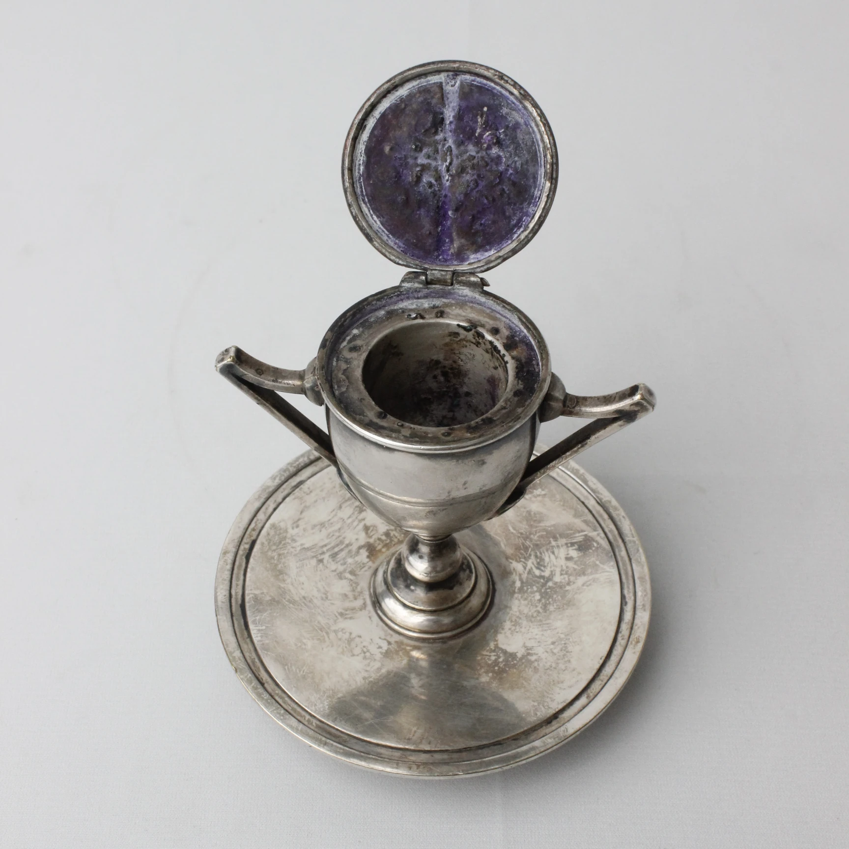 Kupa Formunda Avrupa Gümüş Kaplama Hokka 