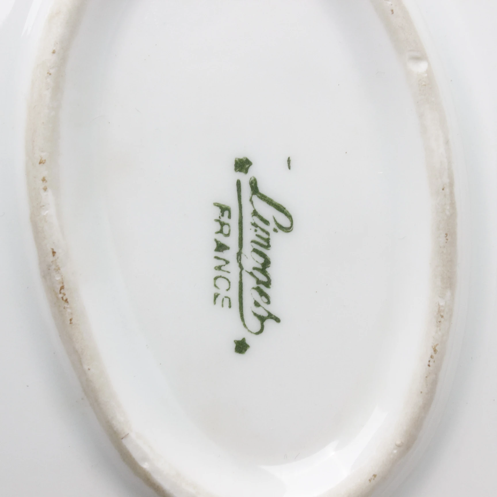 Limoges France Dev Boy Çiçek Motifli El Boyama Porselen Kutu 