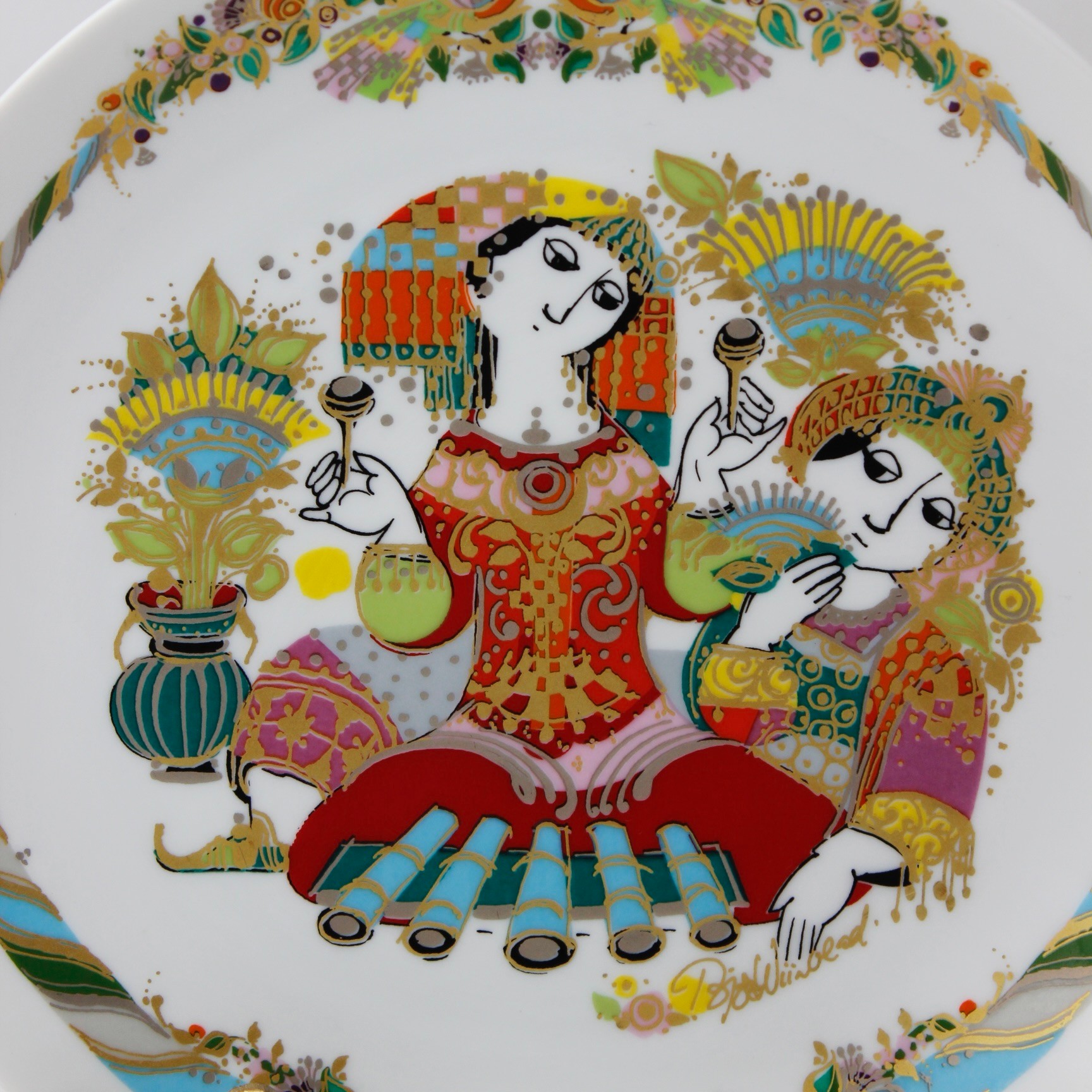 Rosenthal Marka Konser Temalı Porselen Duvar Tabağı 