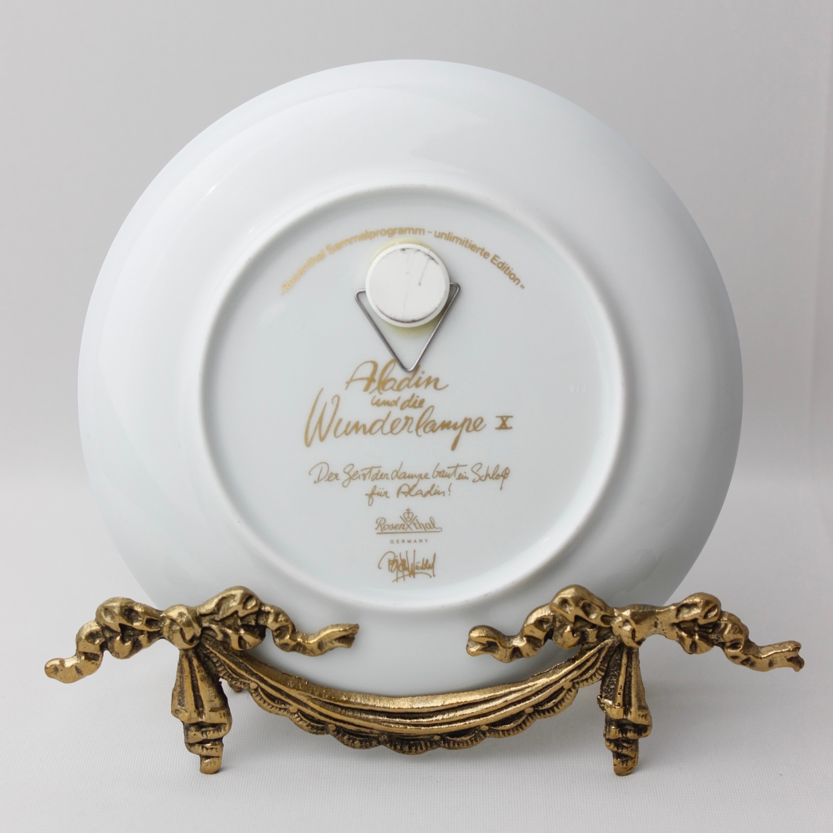 Rosenthal Damgalı Aladdinin Sihirli Lambası Serisi Duvar Tabağı