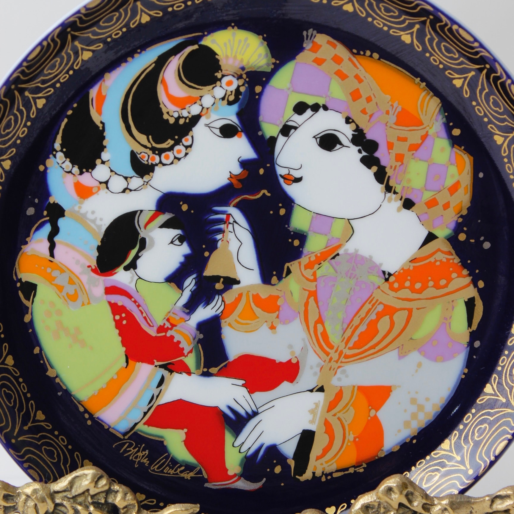 Rosenthal Aladdinin Sihirli Lambası Serisi Porselen Duvar Tabağı 