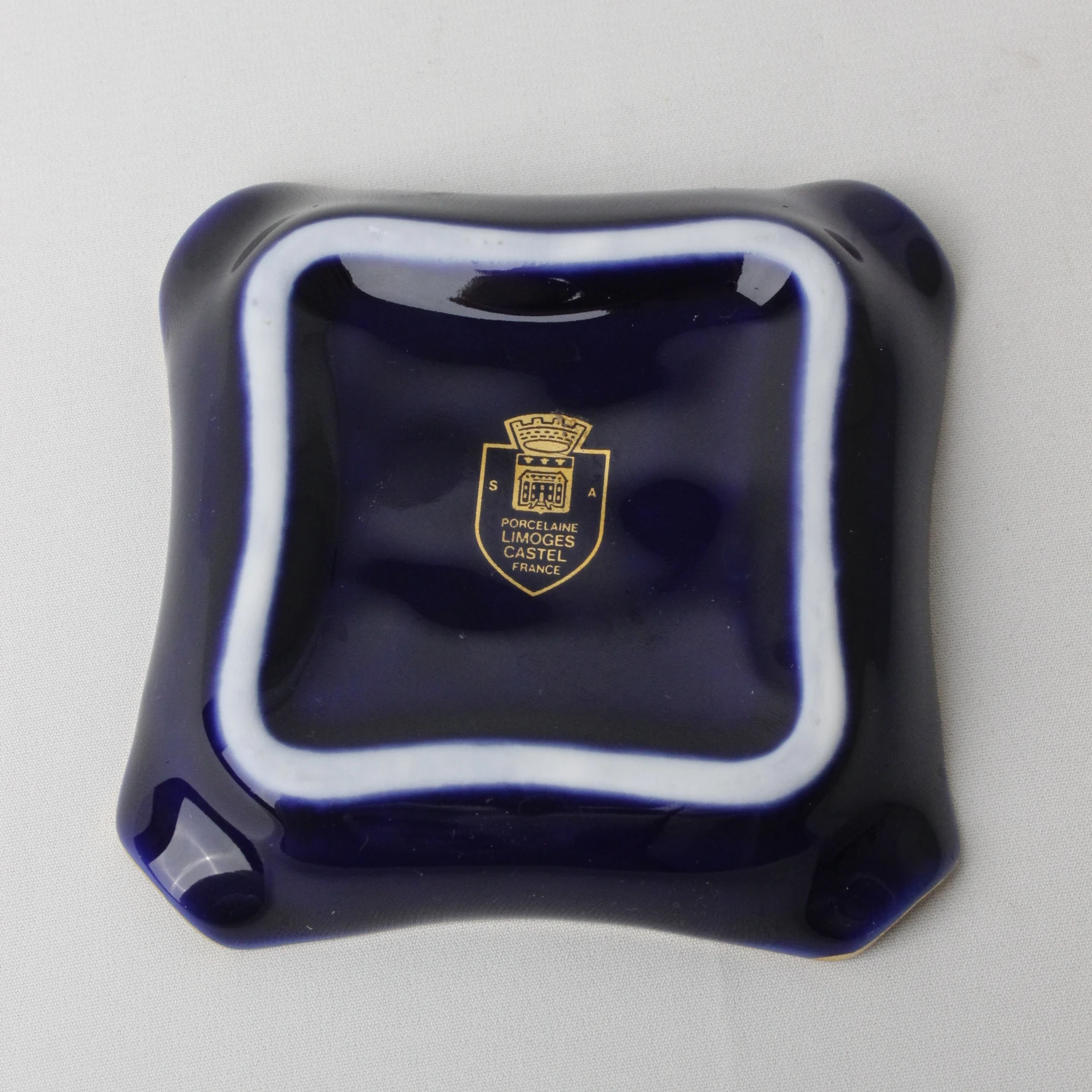 Limoges France Fragonard Desenli Porselen Kül Tablası