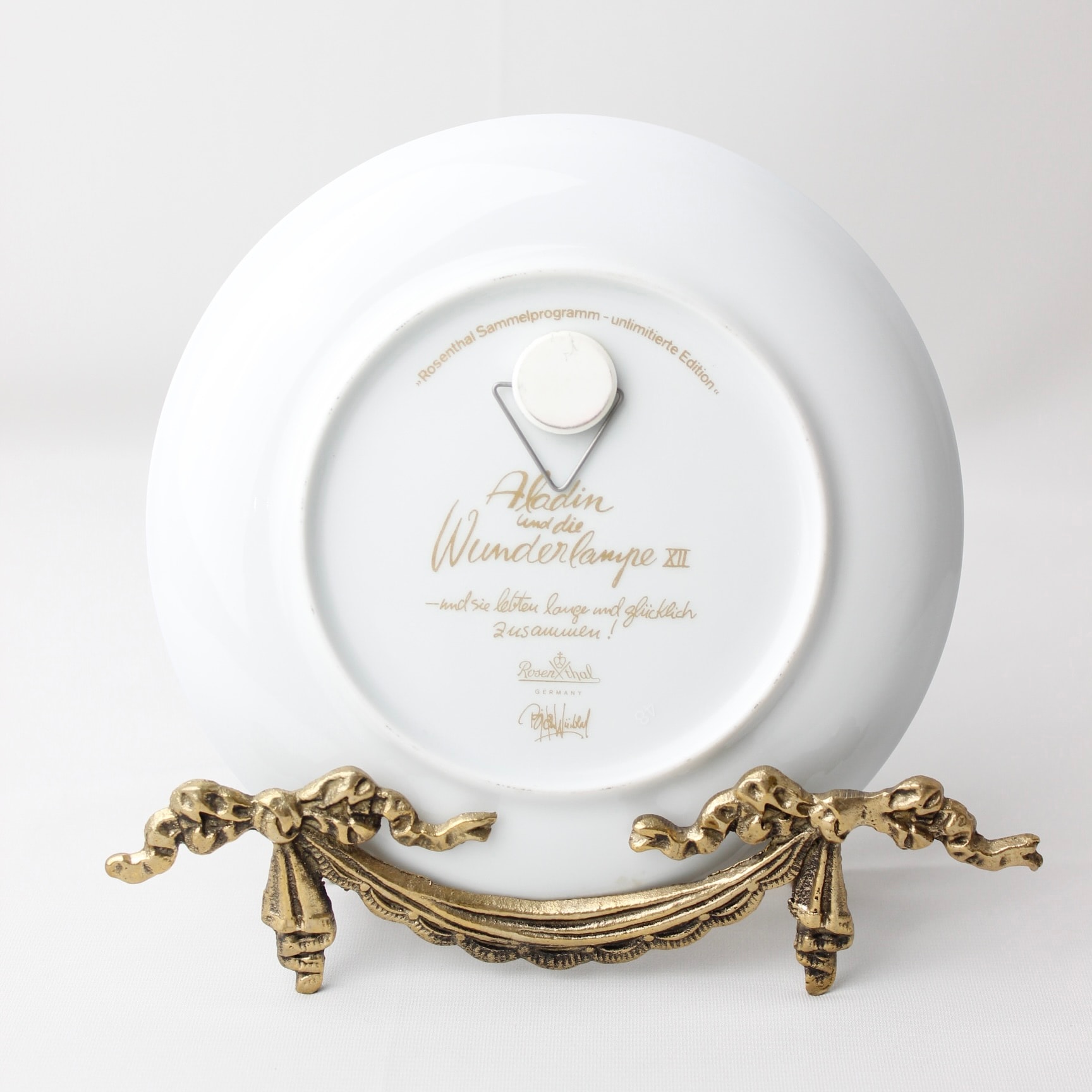 Rosenthal Aladdinin Sihirli Lambası Serisi Porselen Duvar Tabağı 