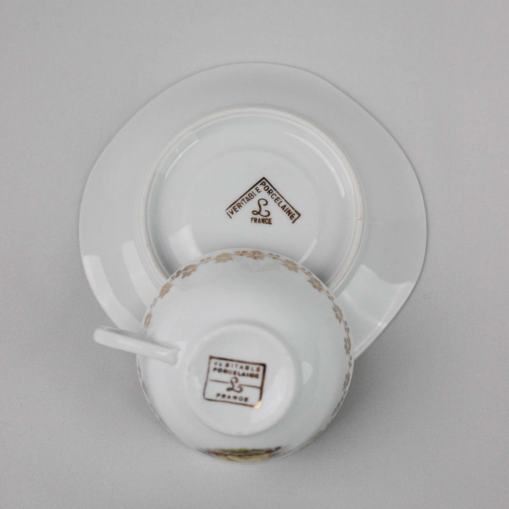 Fragonard Desenli Veritable Porcelaıne Kahve Fincanı