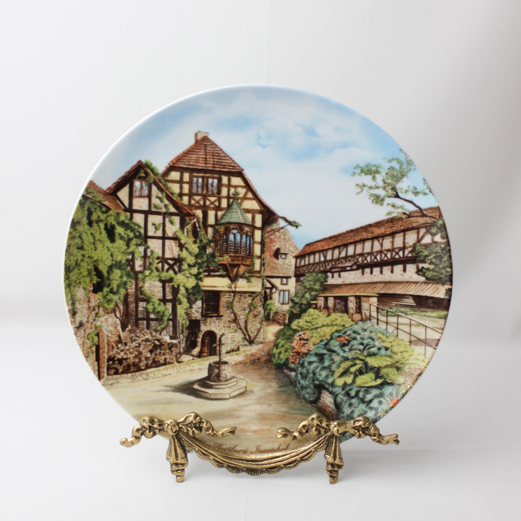 Villeroy&Boch Damgalı Eisenach yakınlarındaki Wartbug Temalı Duvar Tabağı