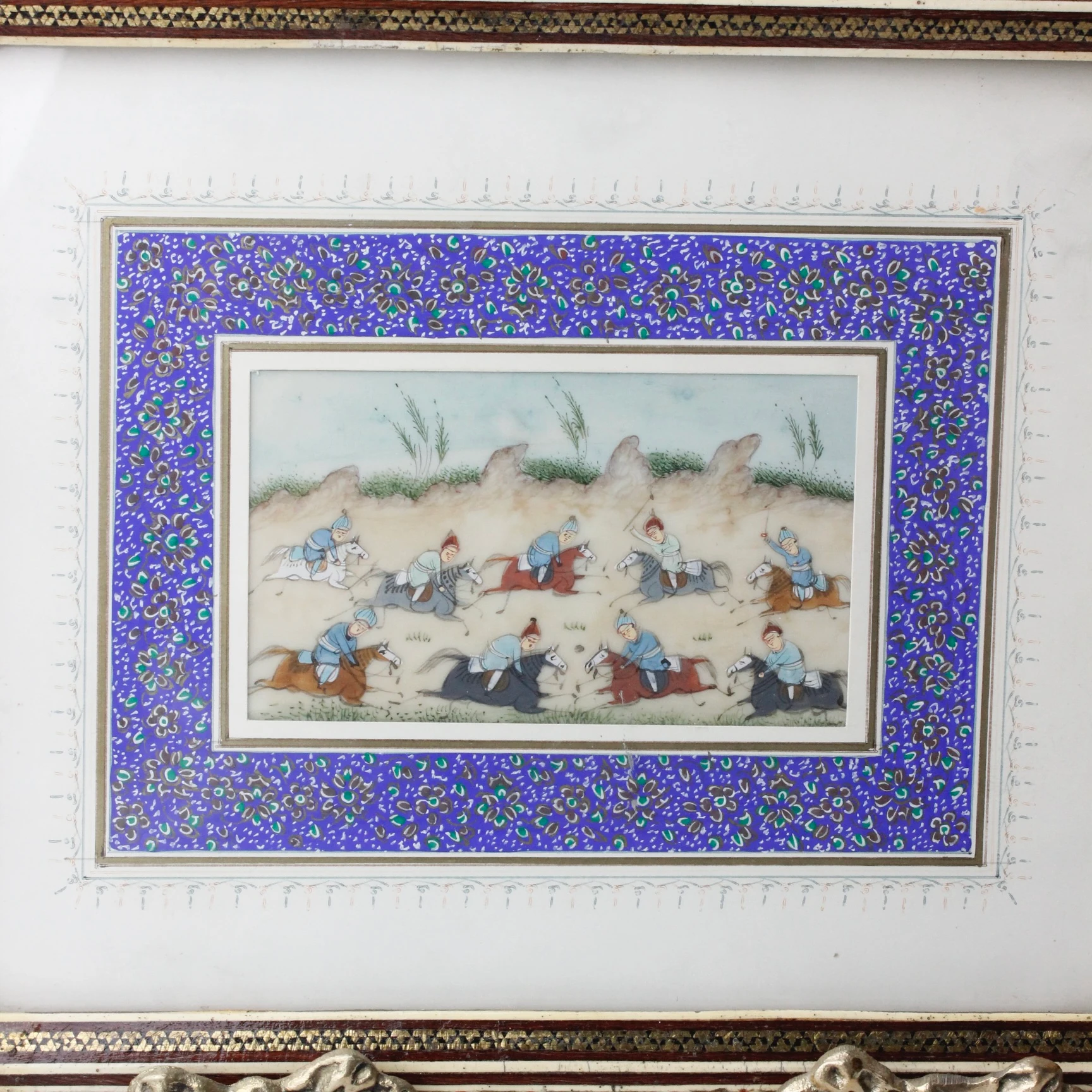 Hatem Çerçevesinde Tezhip Sanatlı ve El Boyama Minyatür Sanatlı Tablo