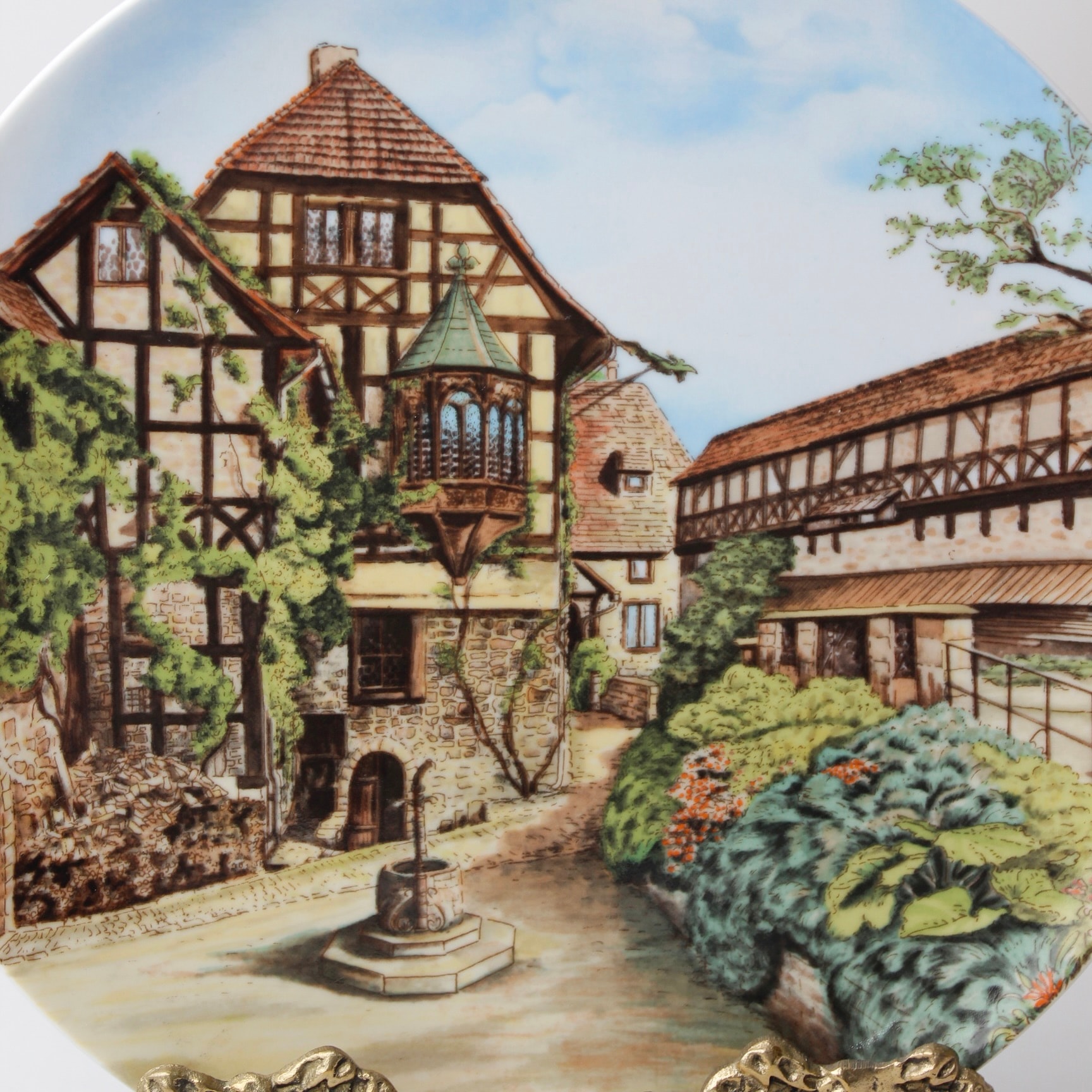 Villeroy&Boch Damgalı Eisenach yakınlarındaki Wartbug Temalı Duvar Tabağı