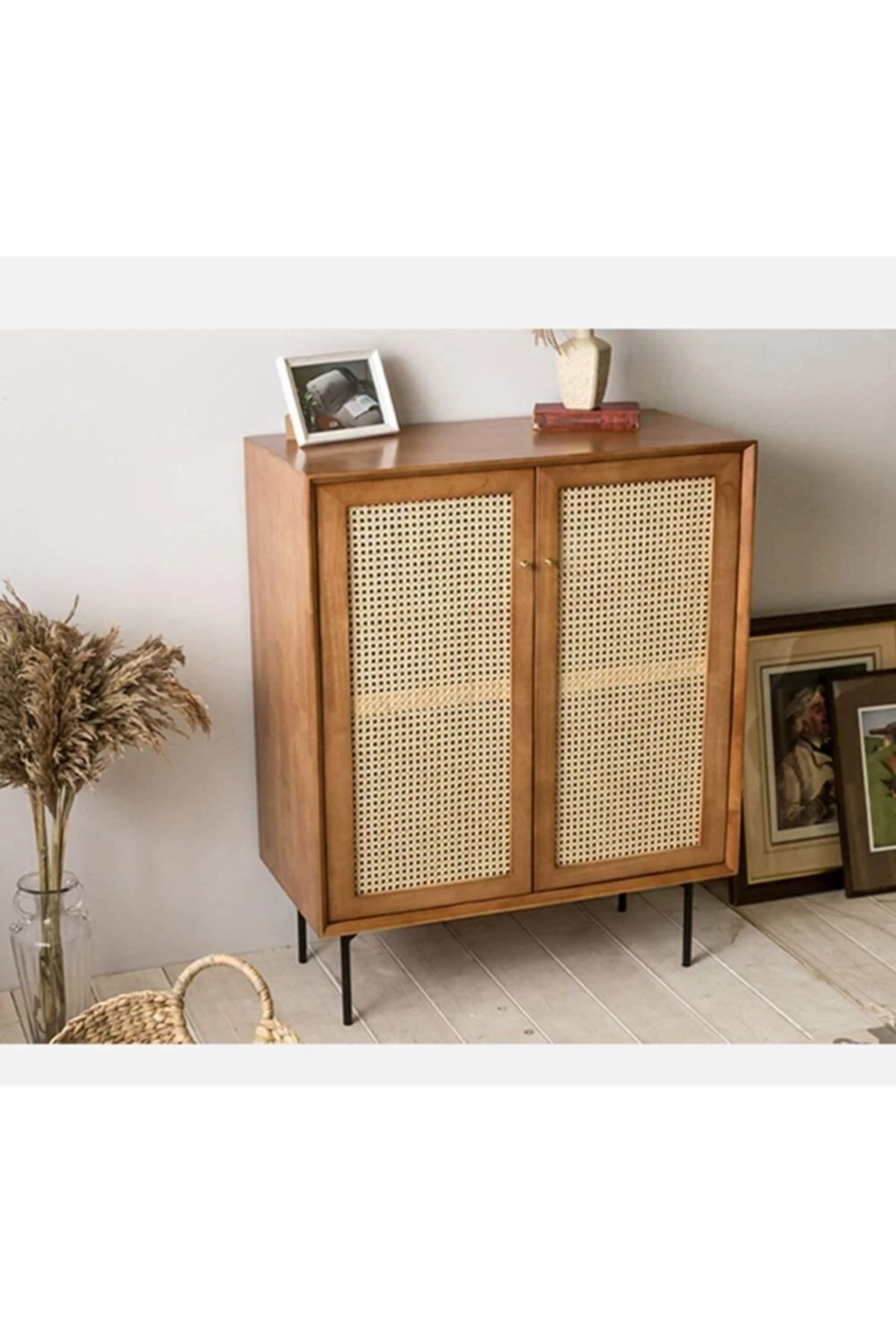 Ensamo Ahşap Hasırlı Konsol