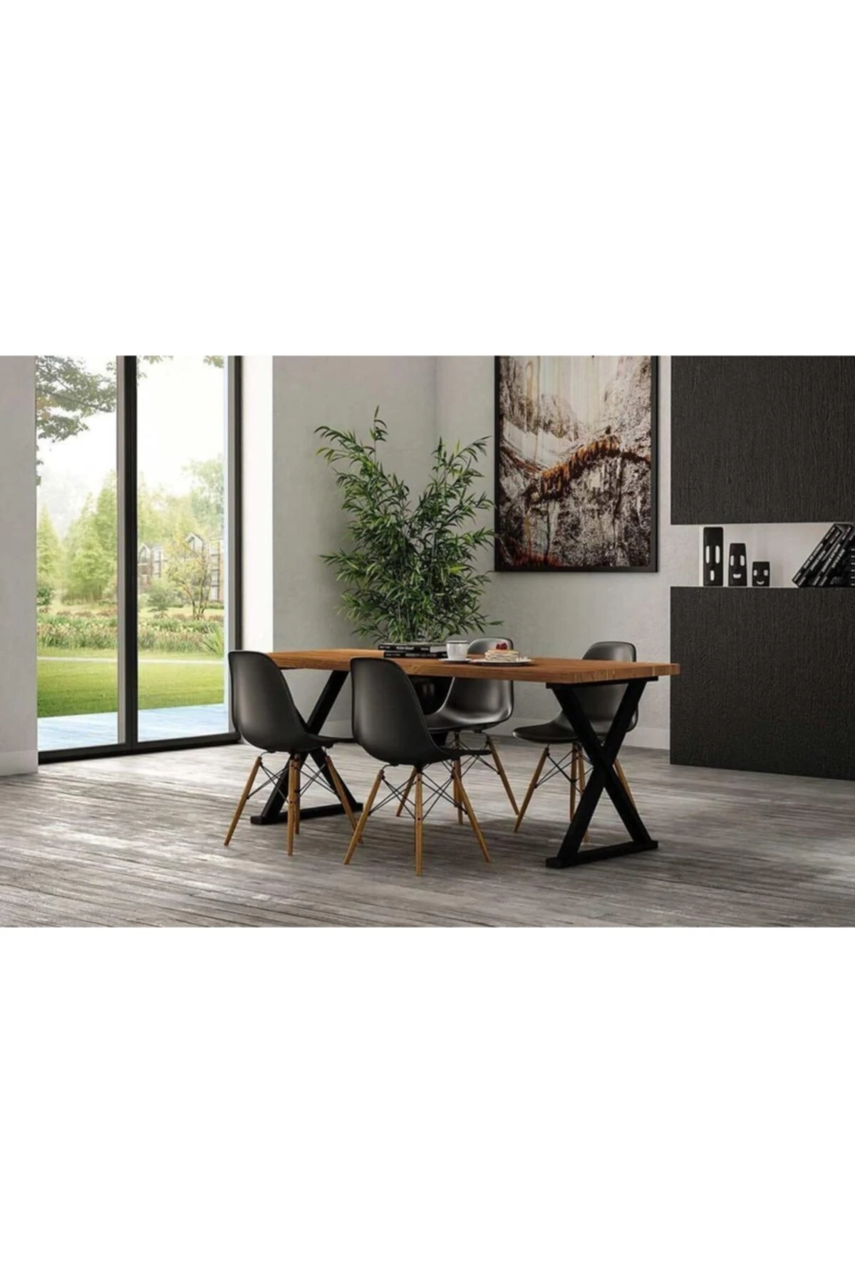 E-4 Ahşap Yemek Masası