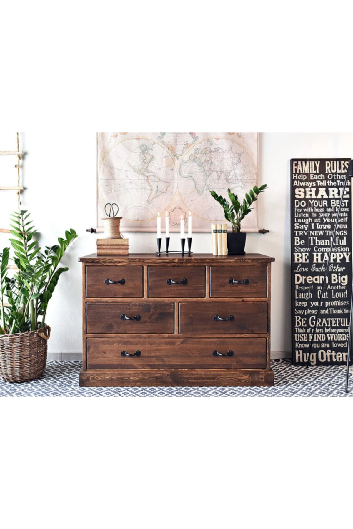 Ensamo-501 Ahşap Şifonyer