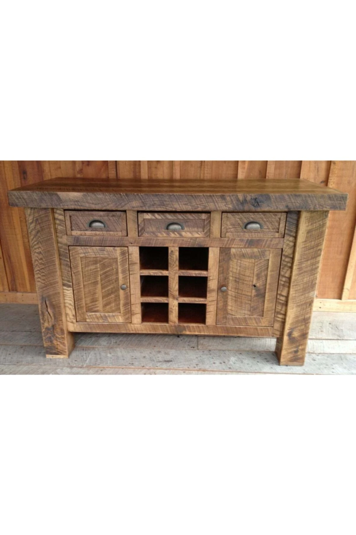 E-452 Rustik Ahşap Konsol