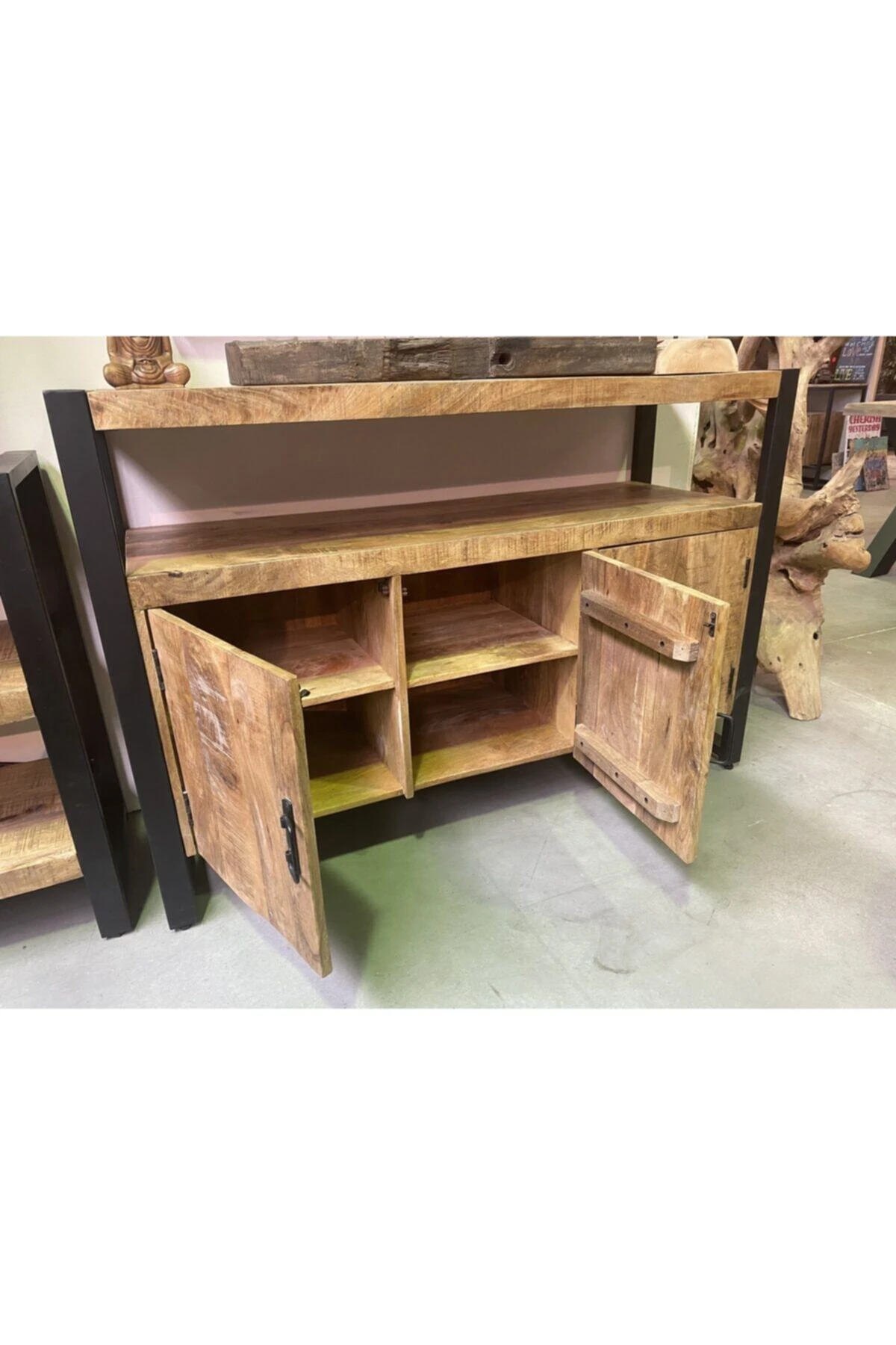 Rustik Ahşap Tv Ünitesi