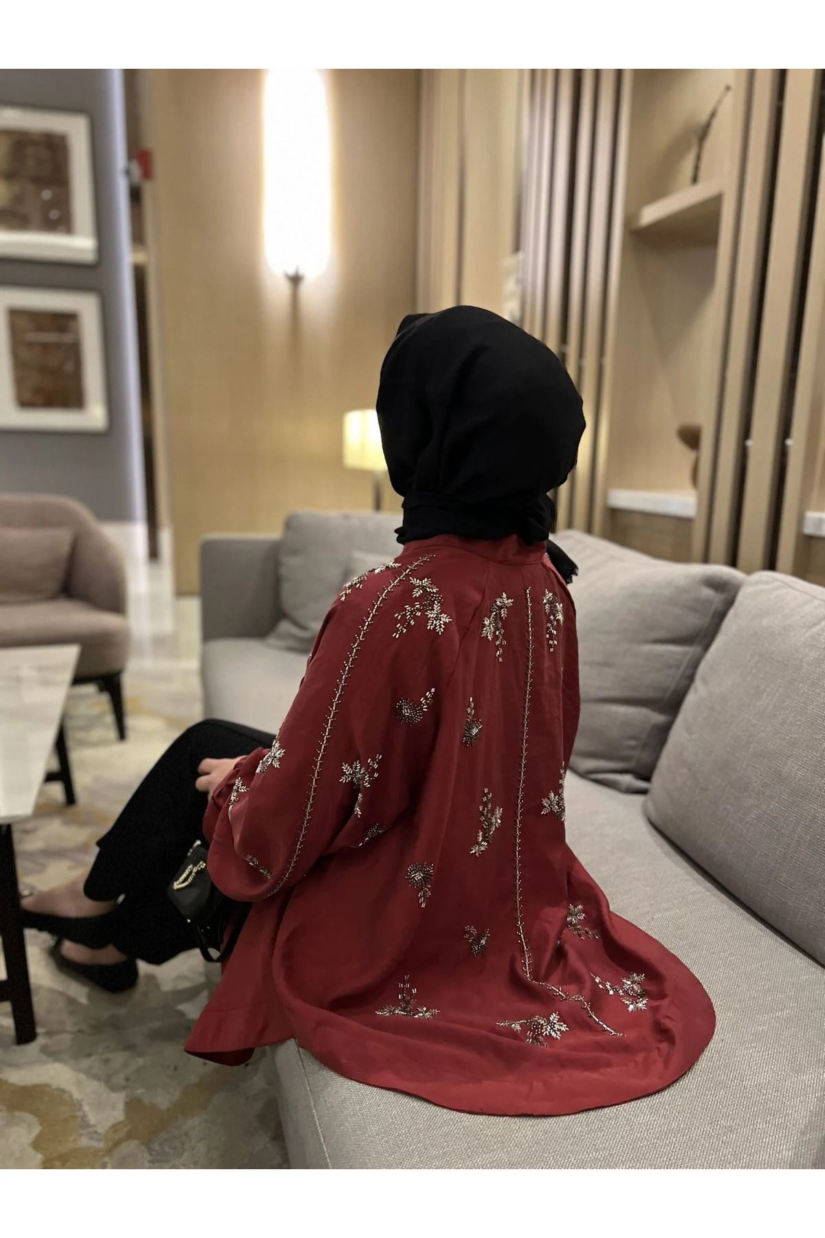 Taş İşlemeli Kimono