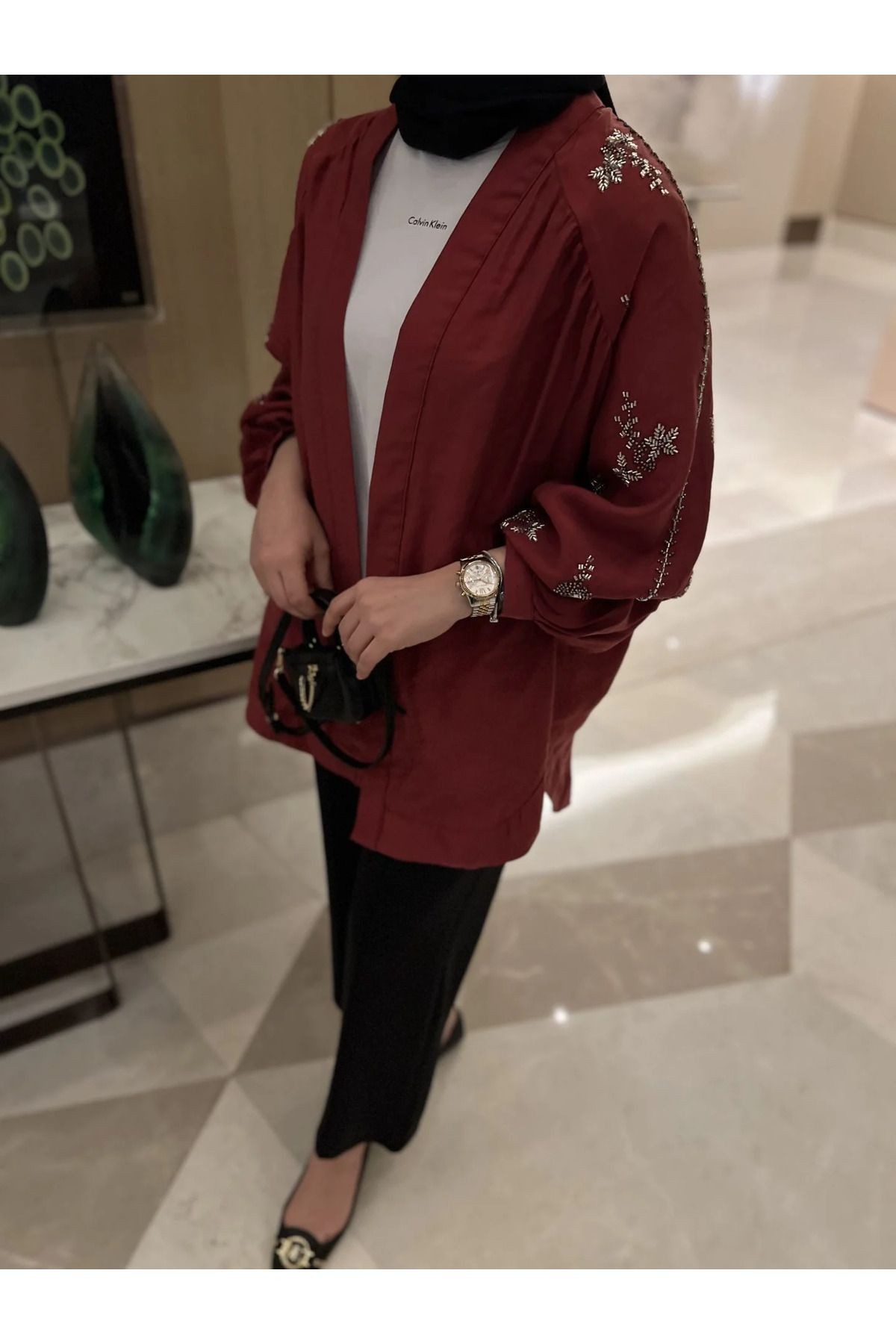 Taş İşlemeli Kimono